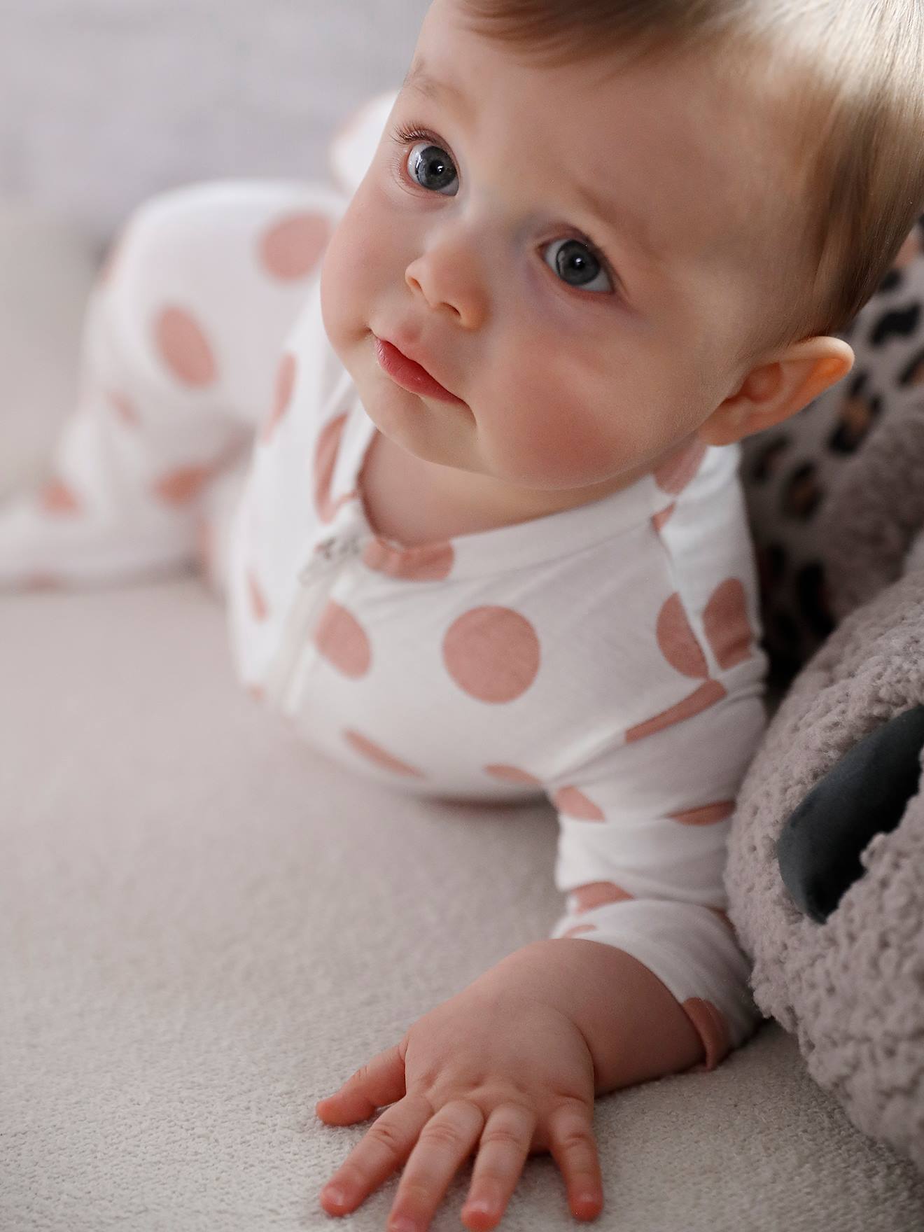 Thumbnail - 3er-Pack Baby Strampler mit Reißverschluss BASICS blush