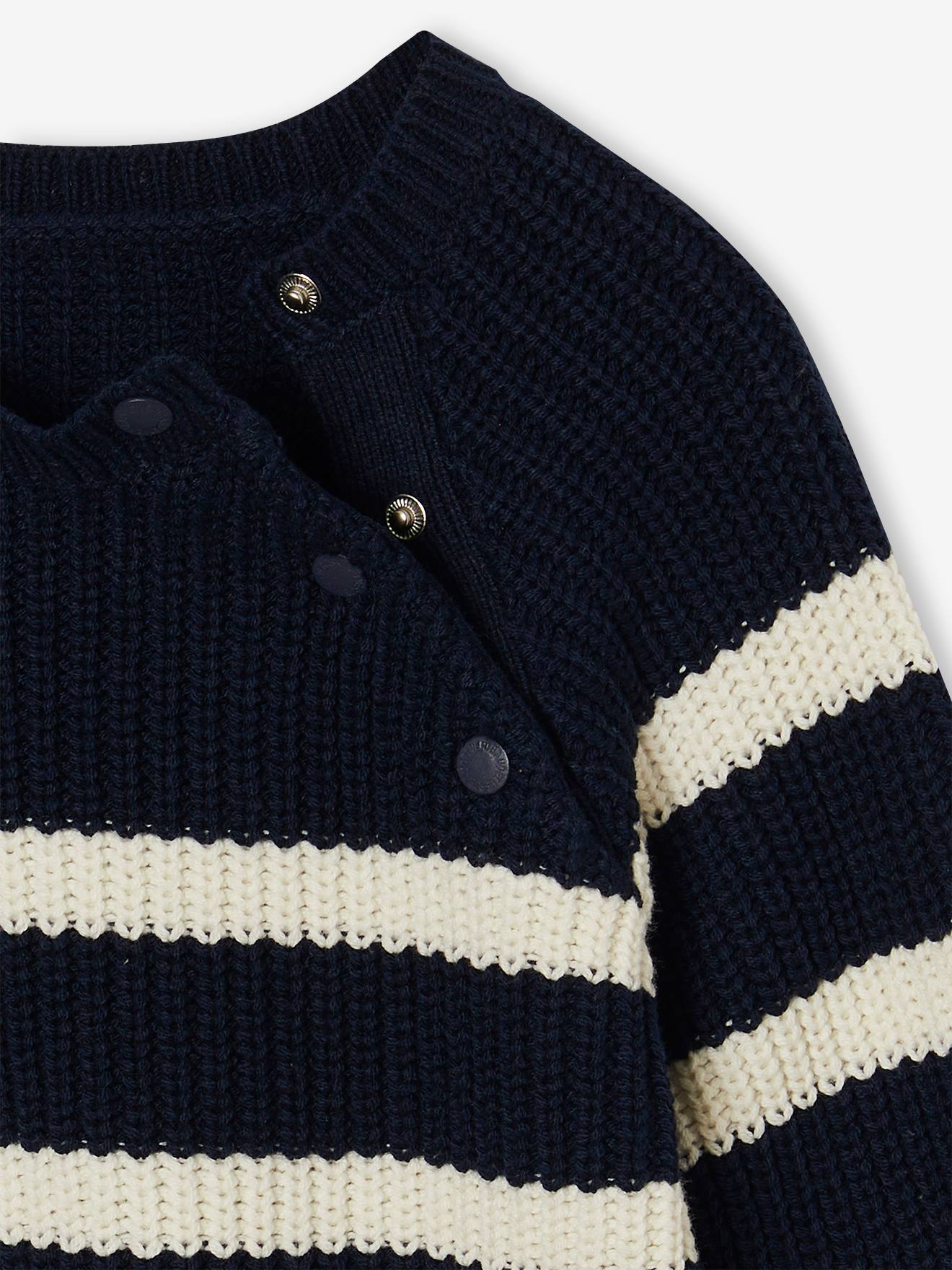 Thumbnail - Jungen Strickpullover mit Streifen