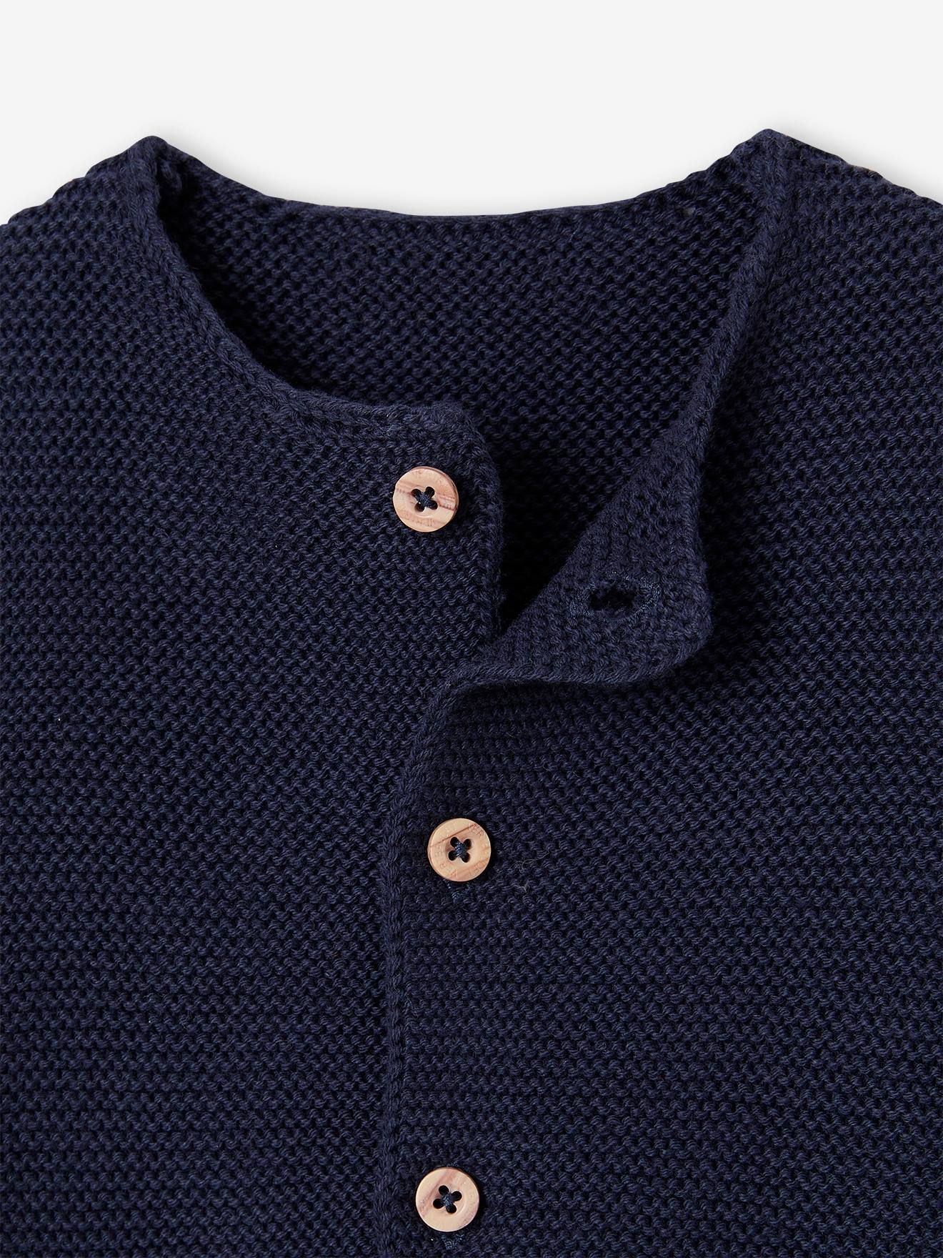 Thumbnail - Baby Strickjacke aus Baumwolle BASIC