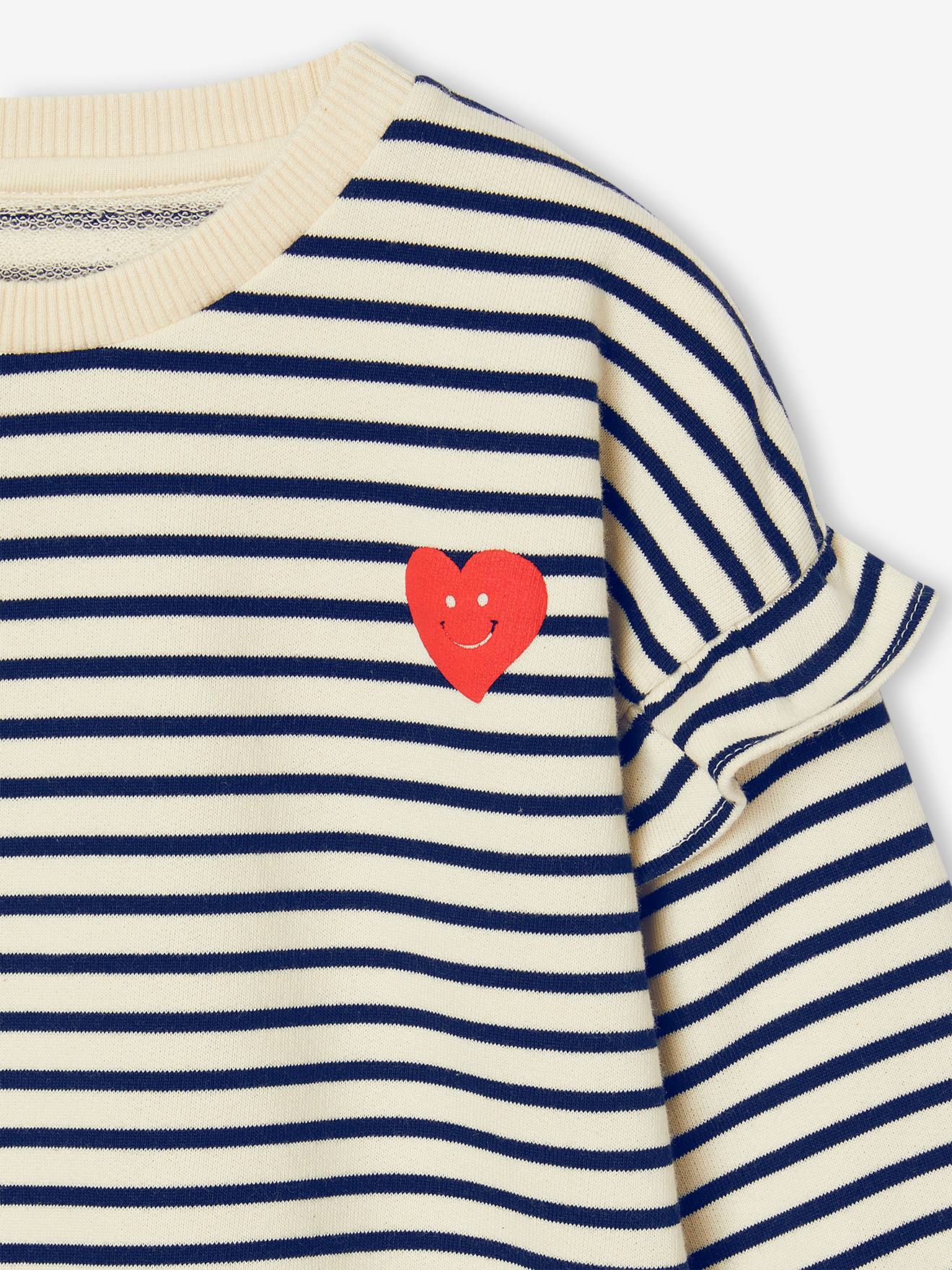 Thumbnail - Mädchen Ringel-Sweatshirt