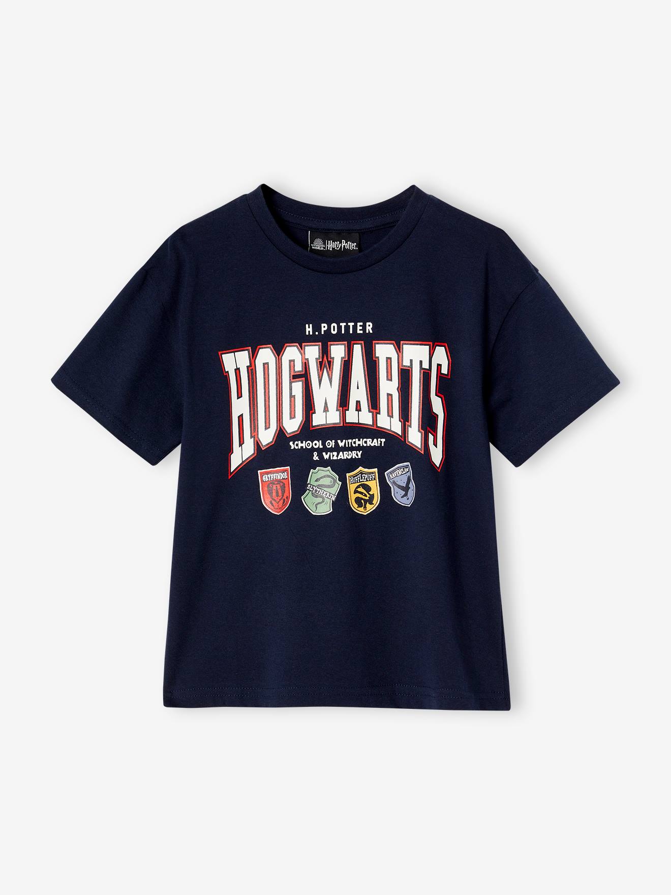Kinder T-Shirt HARRY POTTER mit Wappen blau Gr. 152