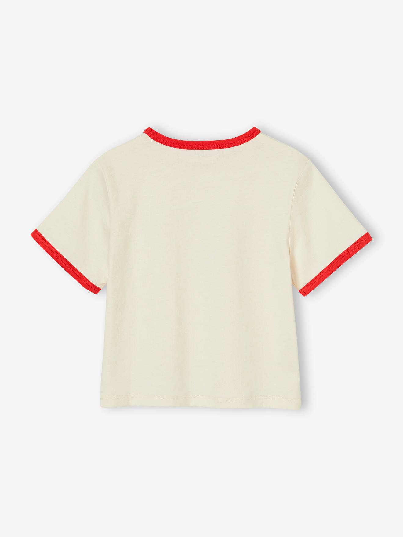 Thumbnail - Mädchen Cropped-Shirt im College-Look