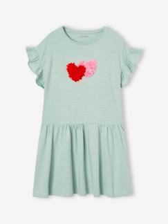 Maedchenkleidung-Mädchen Sommerkleid mit 3D-Motiv