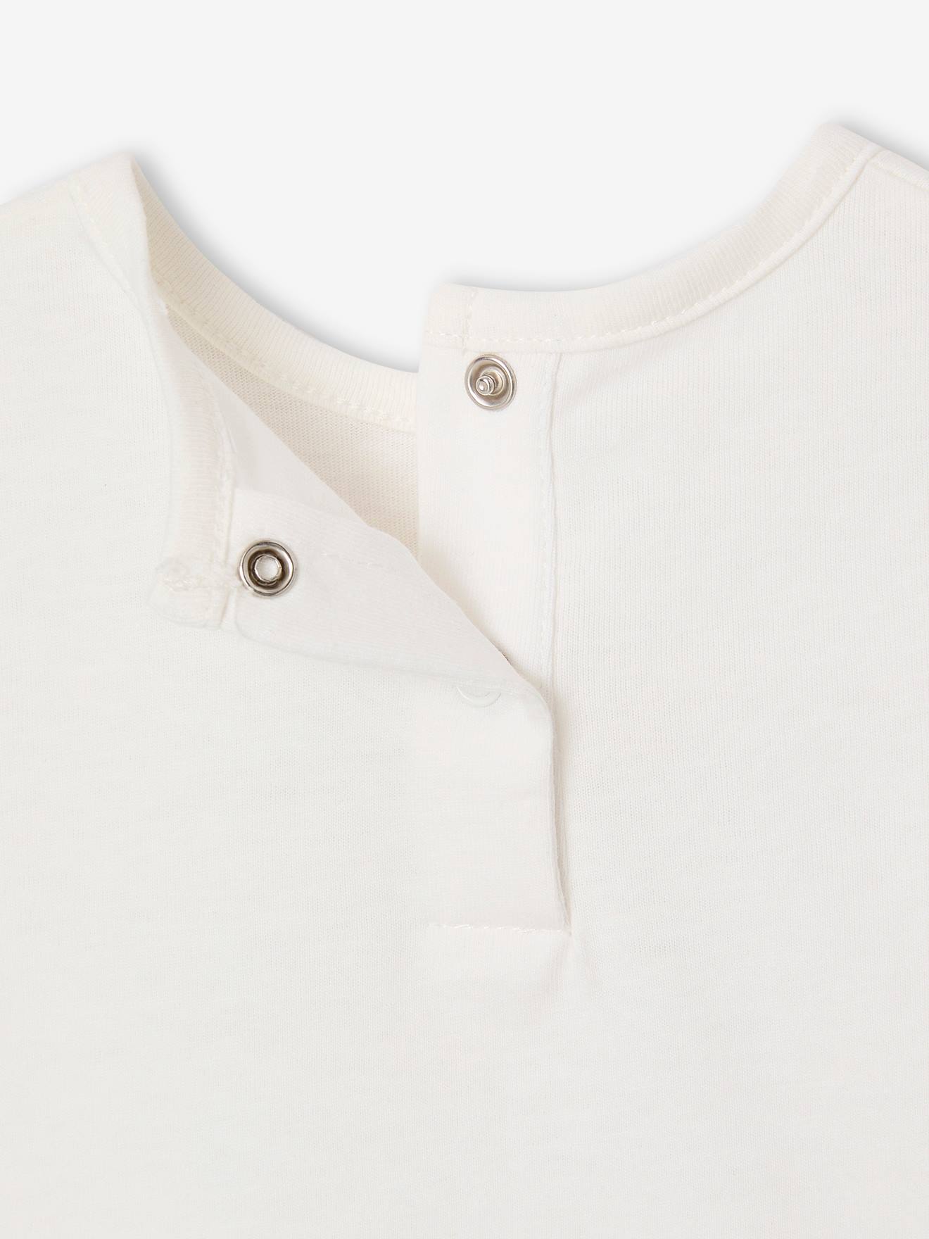 Thumbnail - Bio-Kollektion: Baby Shirt mit Druckknöpfen und Message