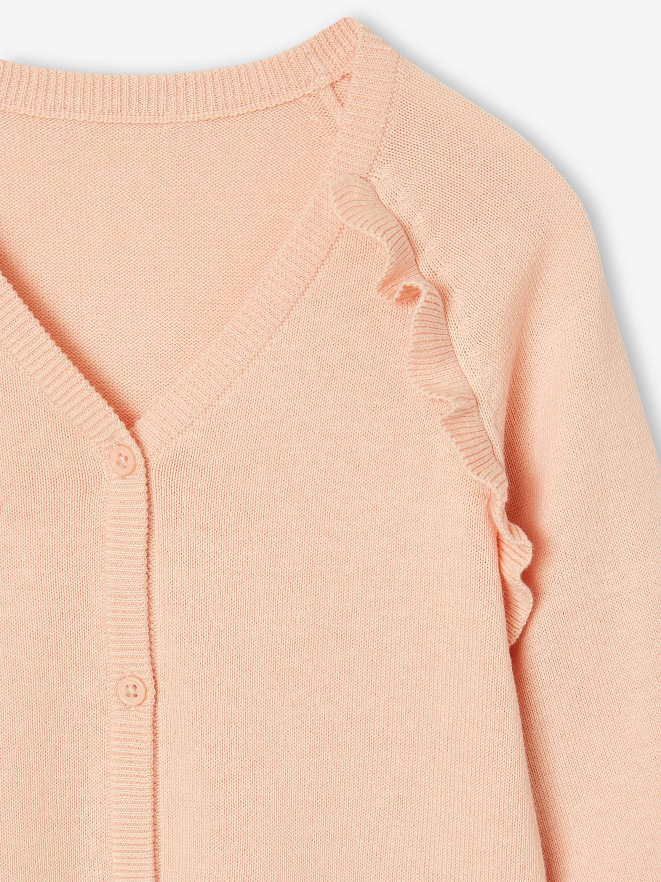 Thumbnail - Festliche Mädchen Strickjacke hell