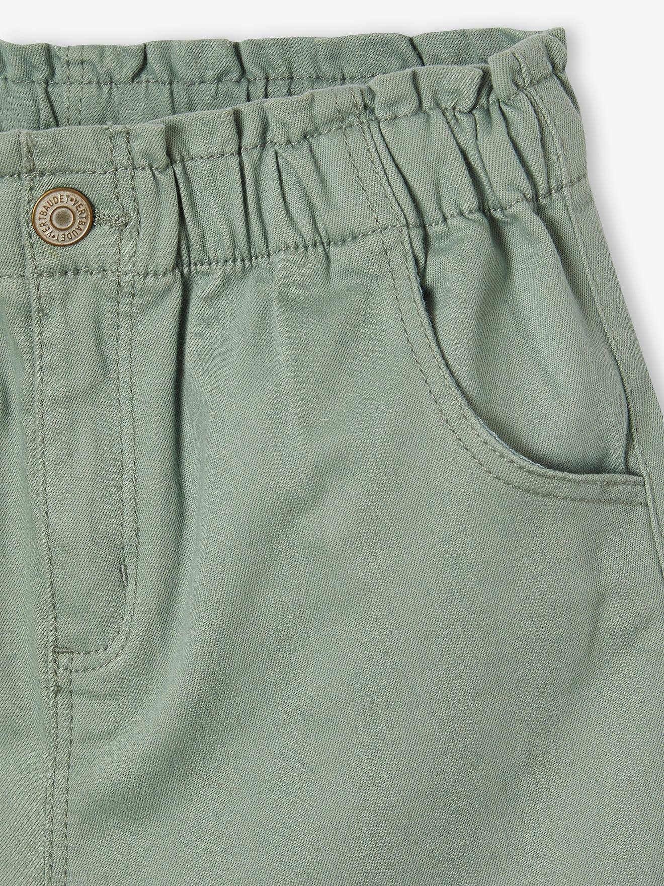 Thumbnail - Mädchen Shorts mit Dehnbund BASIC salbei