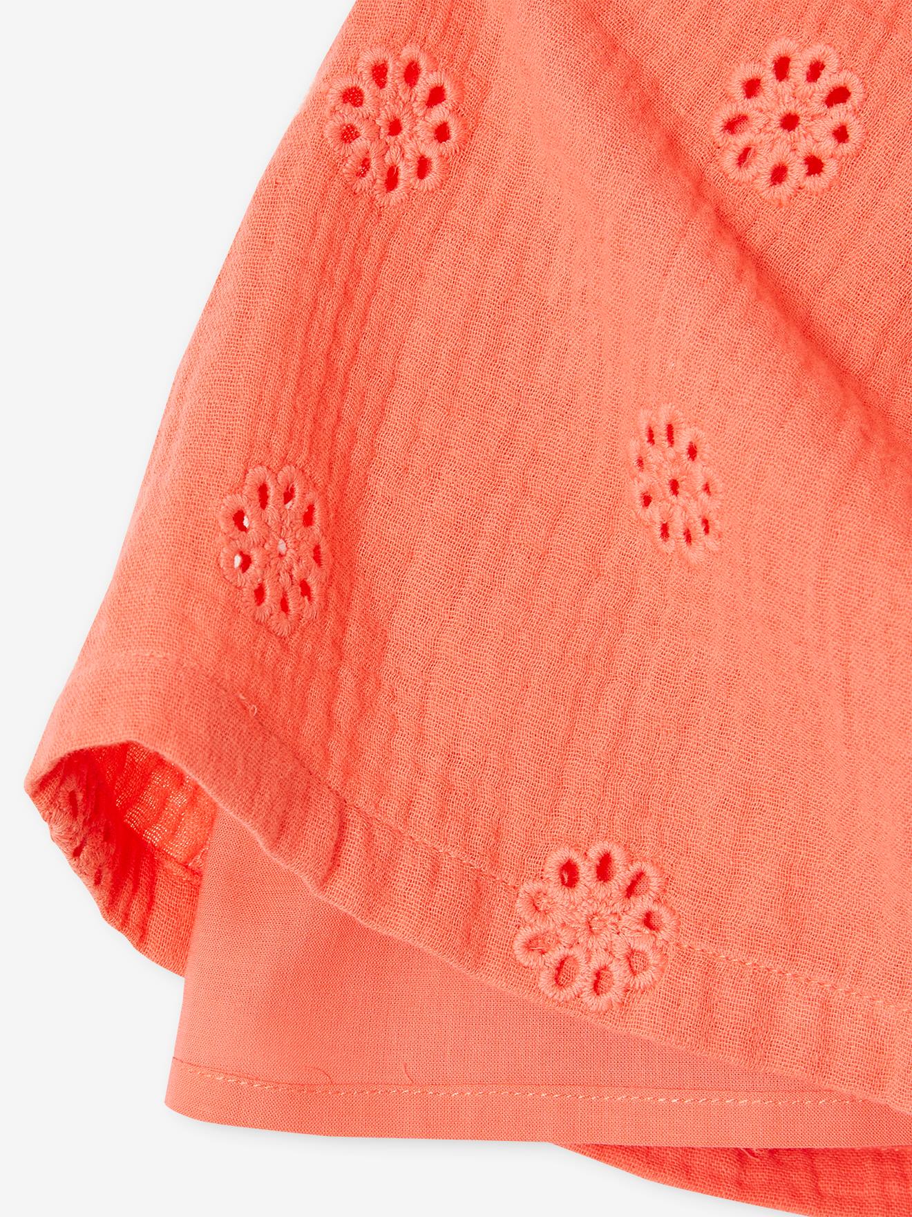 Thumbnail - Mädchen Bluse aus besticktem Musselin