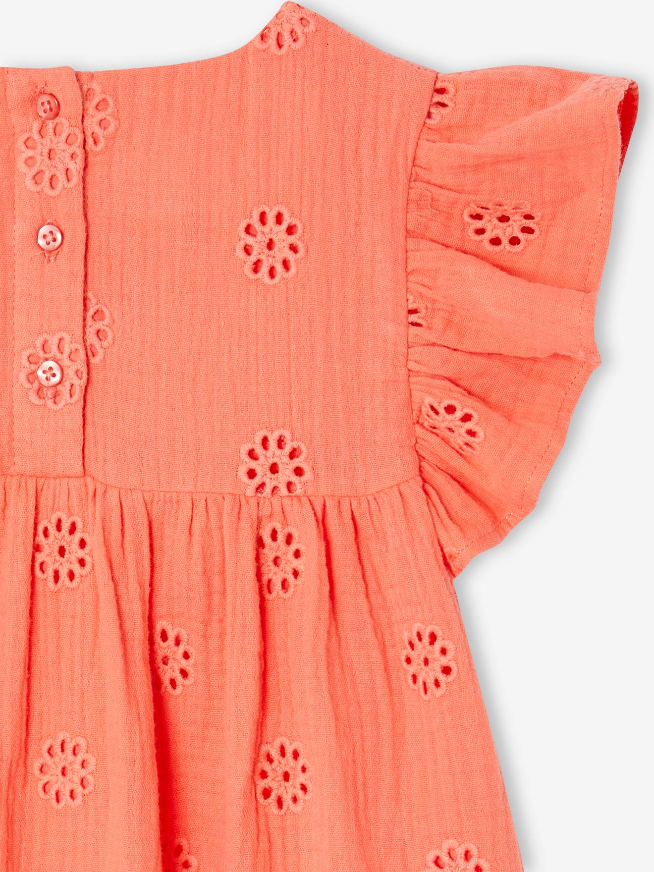 Thumbnail - Mädchen Bluse aus besticktem Musselin