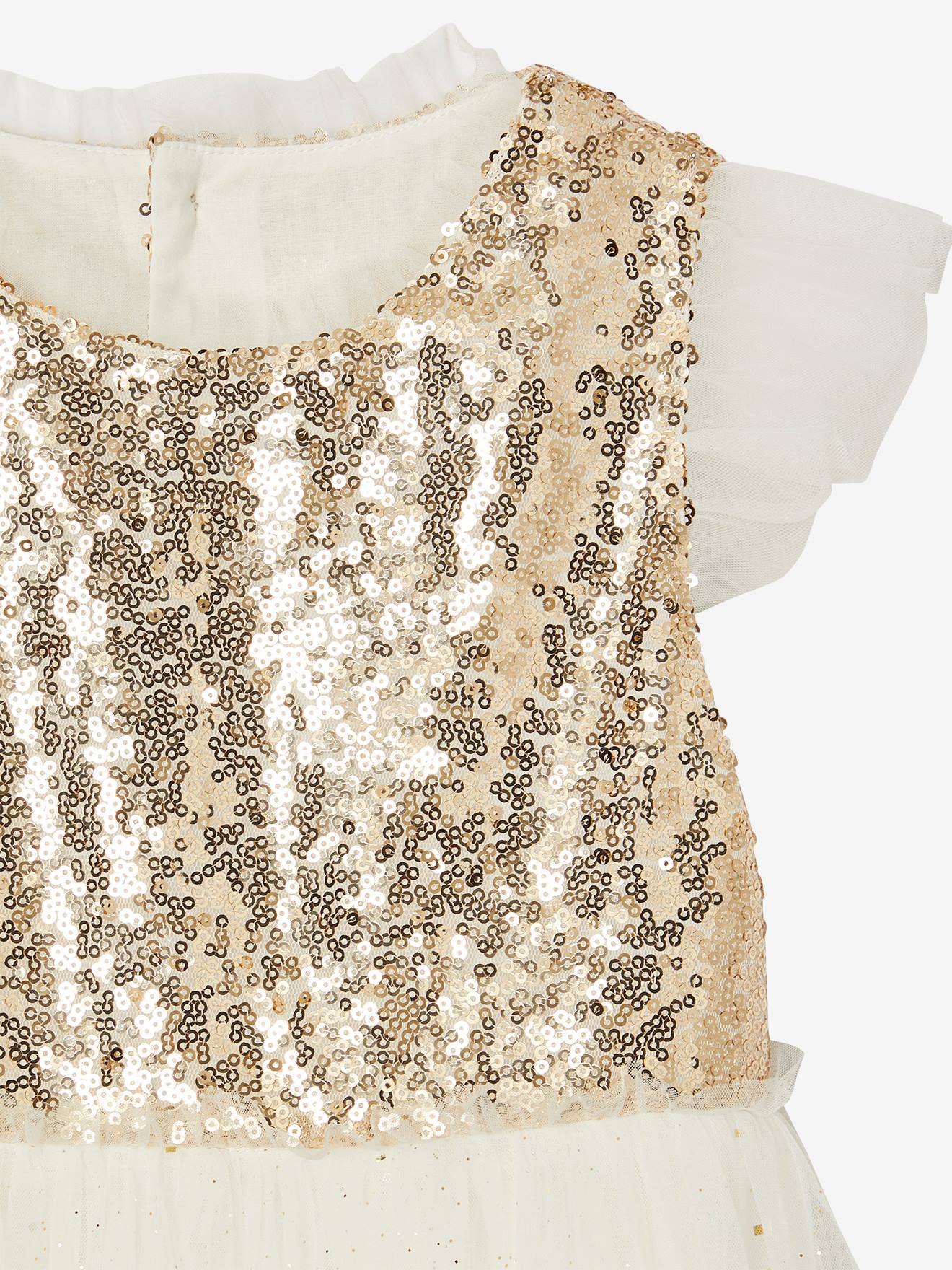 Thumbnail - Mädchen Festkleid mit Pailletten und Glitzertüll