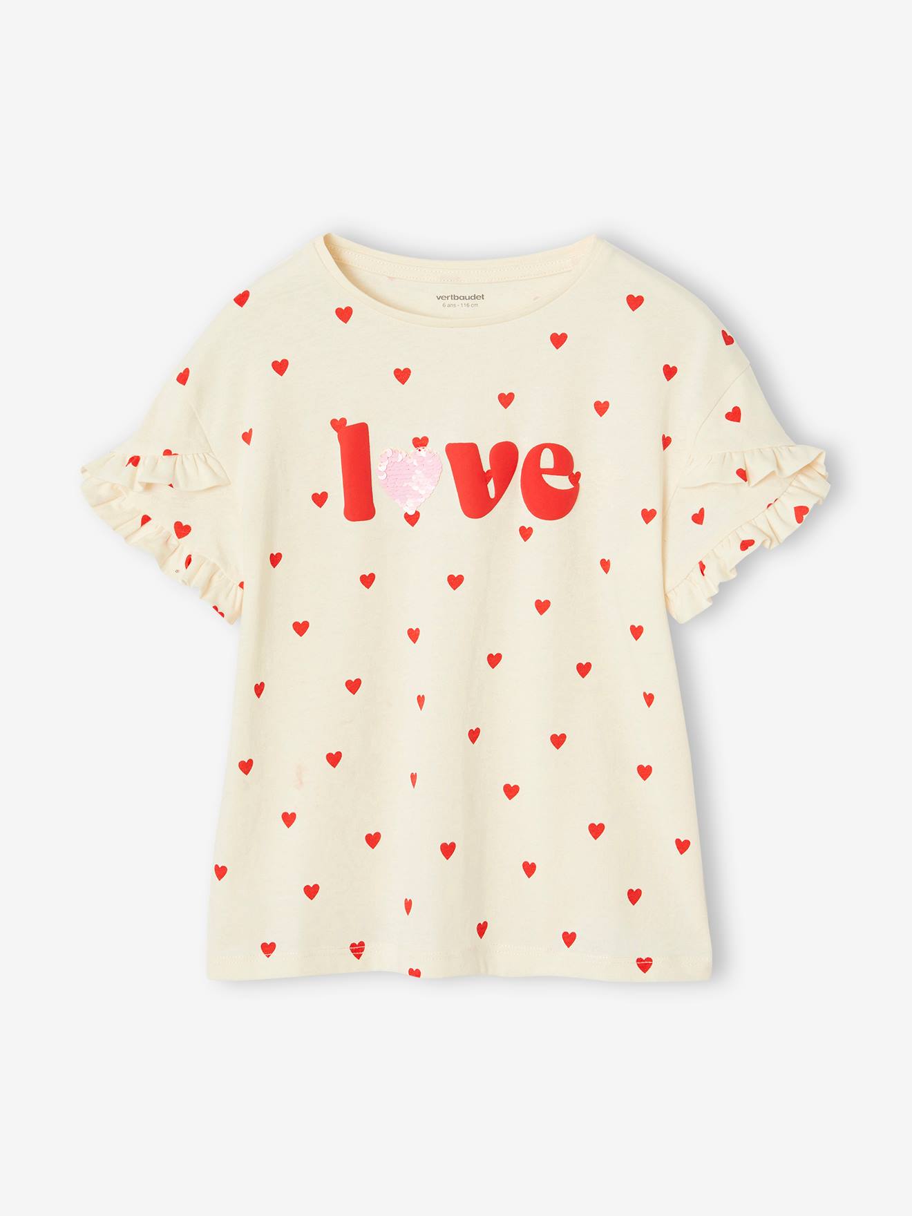 Thumbnail - Mädchen T-Shirt mit Pailletten-Applikation
