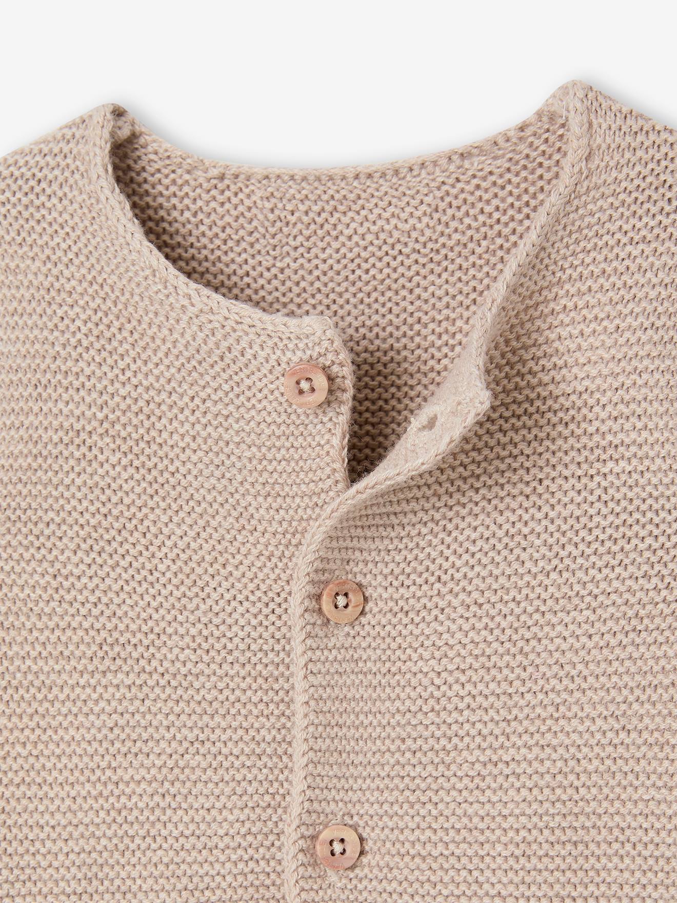 Thumbnail - Baby Strickjacke aus Baumwolle BASIC