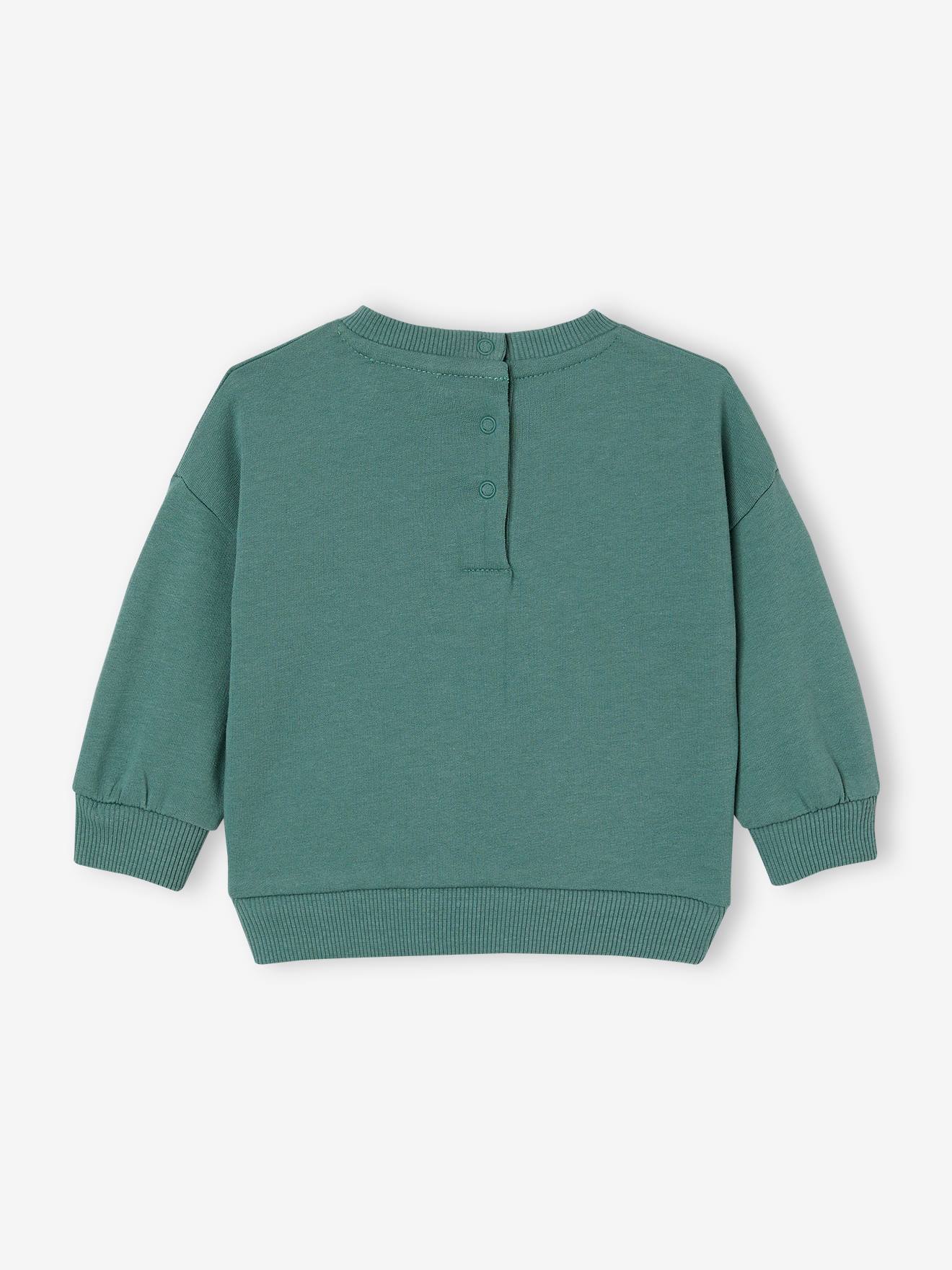 Thumbnail - Baby Sweatshirt mit Druckknöpfen hinten und Recycling-Polyester