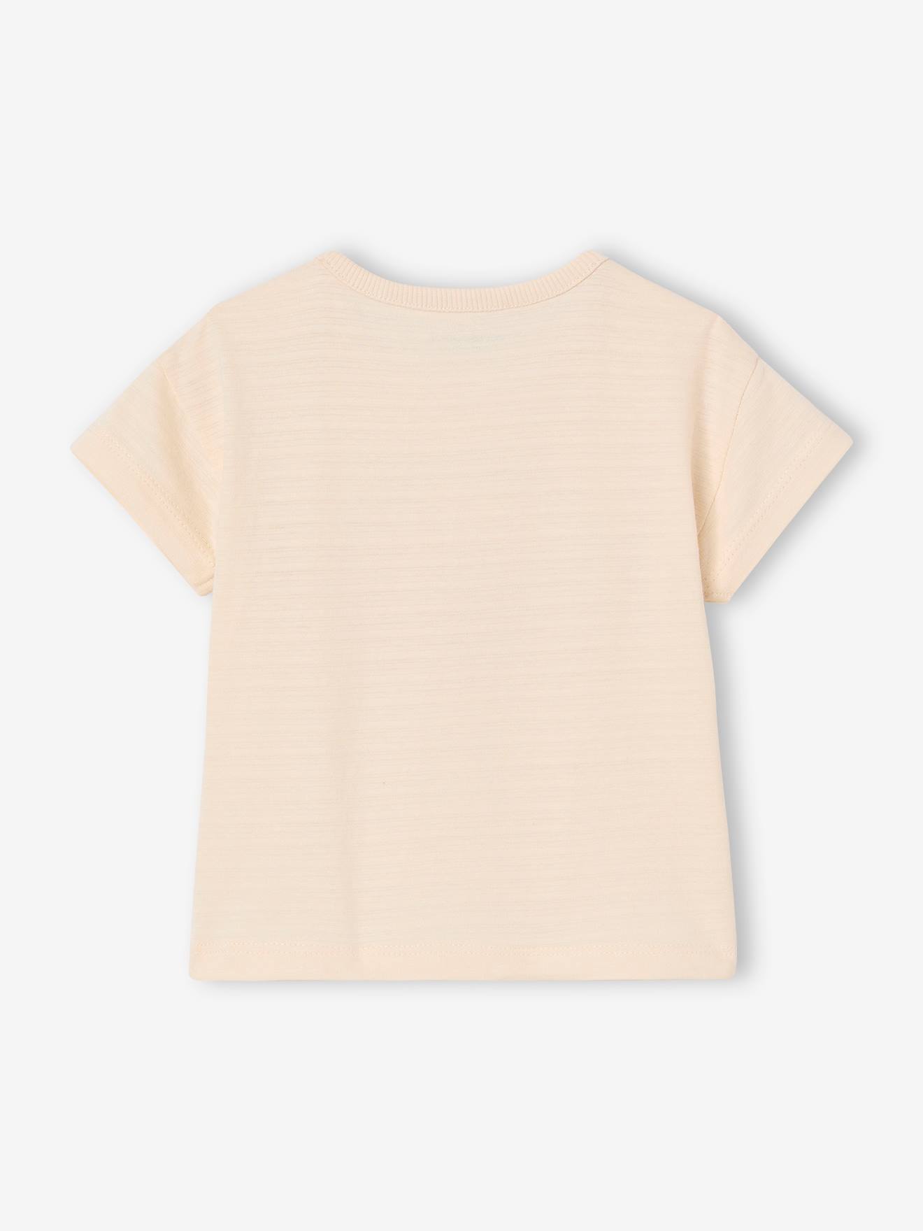 Thumbnail - Bio-Kollektion: Jungen Baby Shirt mit Hummerprint und Druckknöpfen vanille