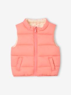 Babymode-Mäntel, Jacken, Overalls & Ausfahrsäcke-Baby Wende-Steppweste mit Recycling-Polyester