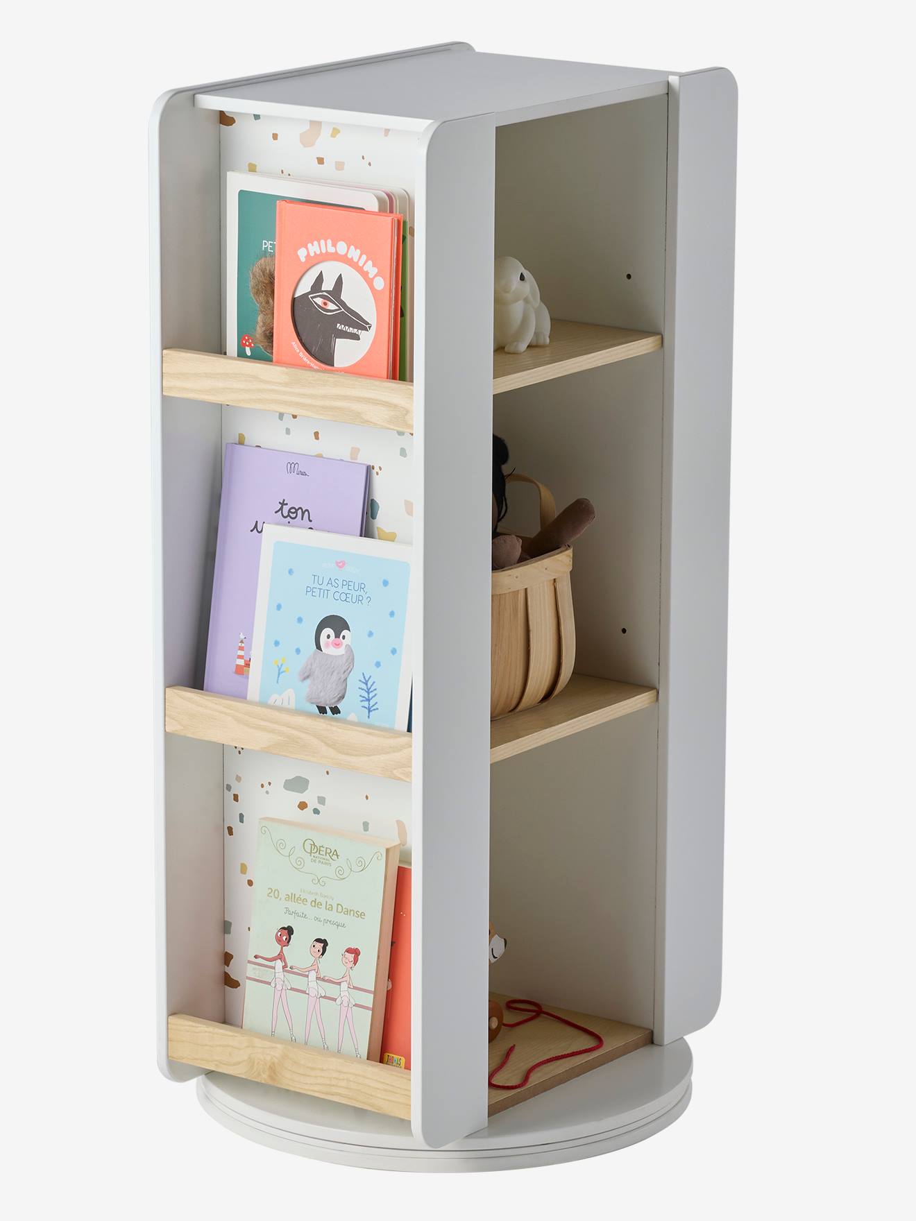 Thumbnail - Drehbares Kinderzimmer Regal TERRAZZO
