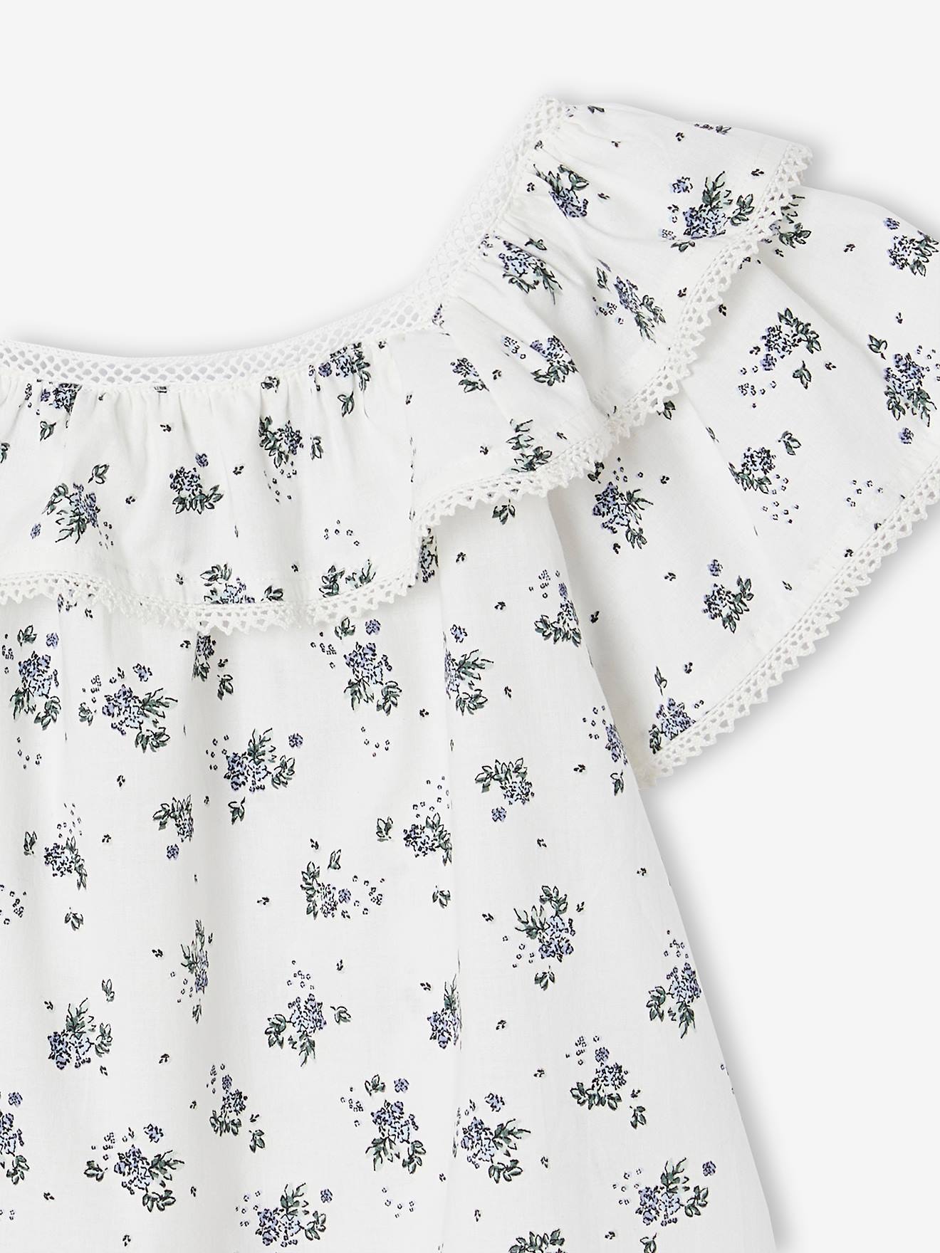Thumbnail - Mädchen Bluse mit Blumenmuster