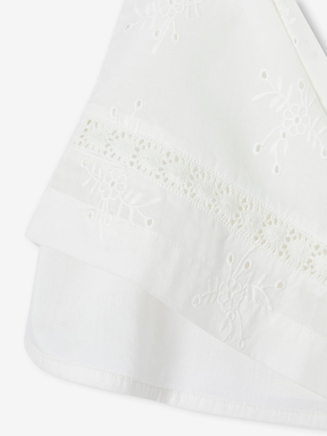 Thumbnail - Festliches Mädchen Kleid mit Lochstickerei