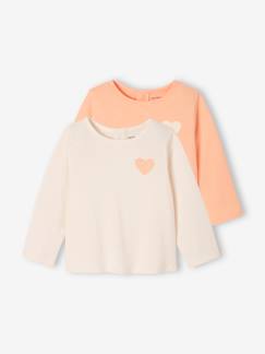 Babymode-Shirts & Rollkragenpullover-2er-Pack Baby Shirts mit Druckknöpfen BASIC