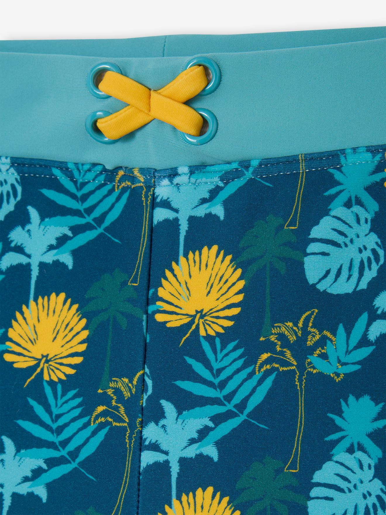 Thumbnail - Jungen Badehose mit tropischem Print n