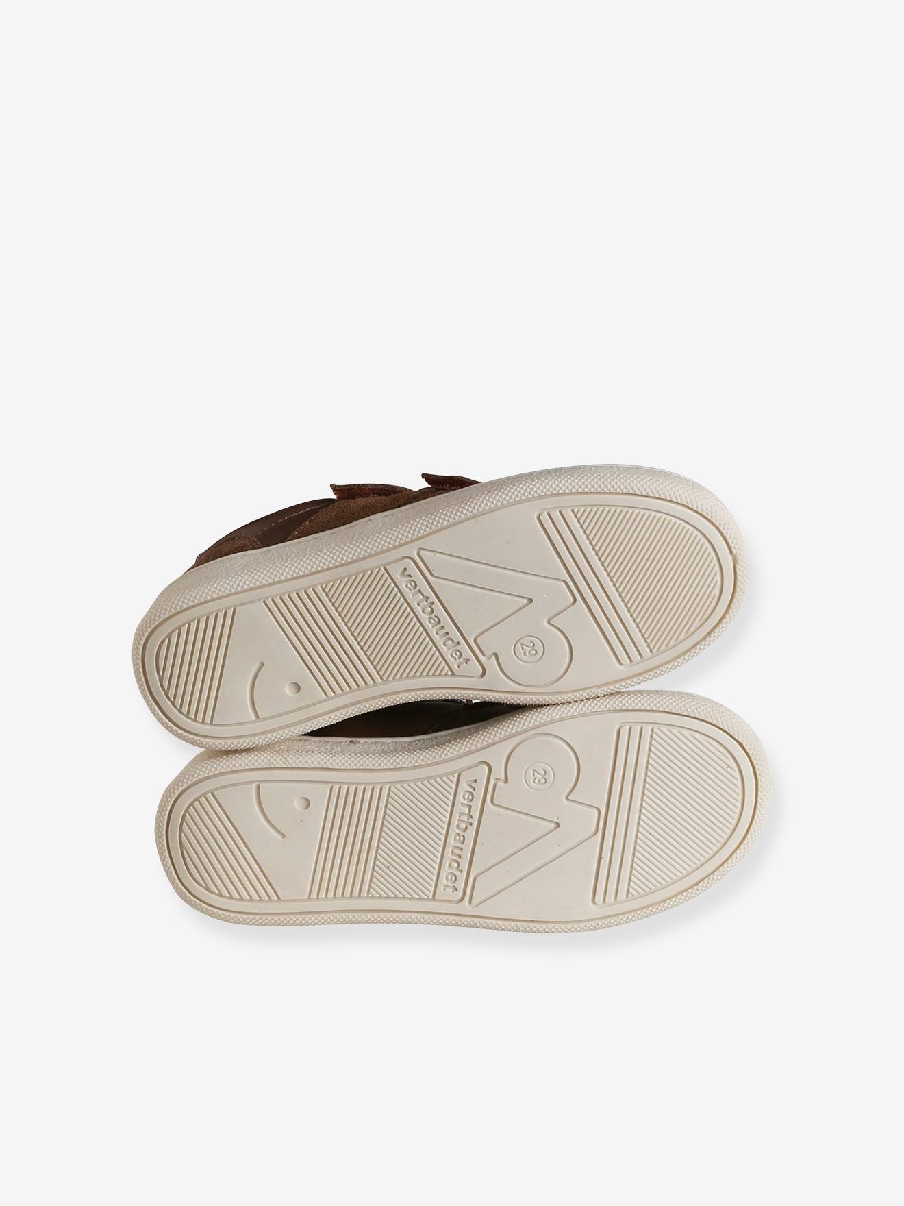 Thumbnail - Kinder Leder-Sneakers mit 2 Klettriemchen und Anziehtrick
