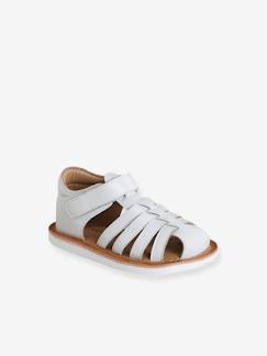 Kinderschuhe-Babyschuhe-Babyschuhe Mädchen-Geschlossene Baby Klett-Sandalen aus Leder