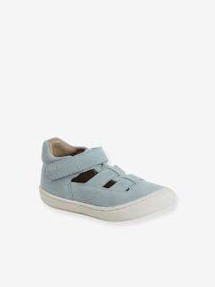 Kinderschuhe-Babyschuhe-Lauflernschuhe-Baby Riemchenschuhe aus Leder mit Klett