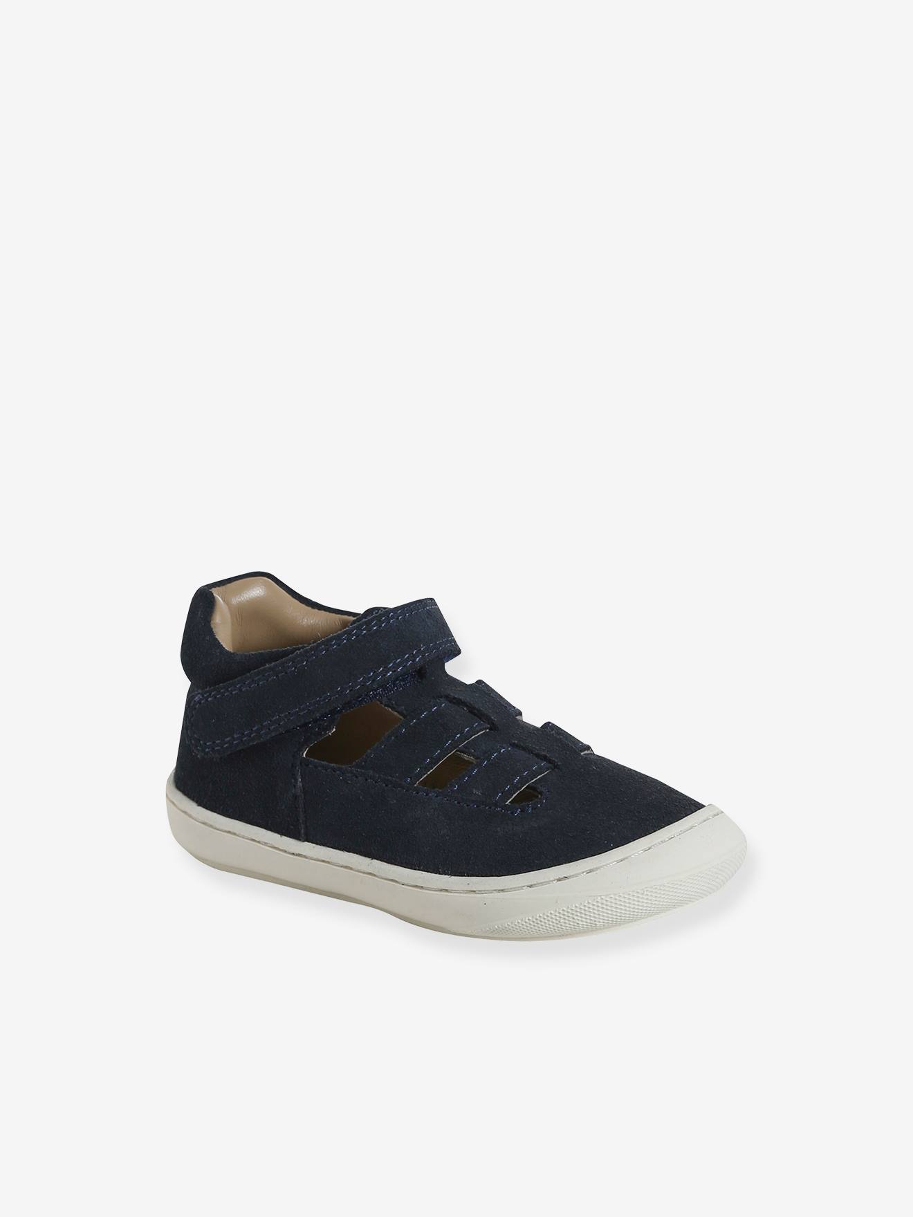 Baby Riemchenschuhe aus Leder mit Klettverschluss