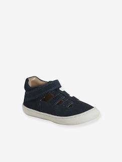 Kinderschuhe-Babyschuhe-Babyschuhe Mädchen-Baby Riemchenschuhe aus Leder mit Klettverschluss