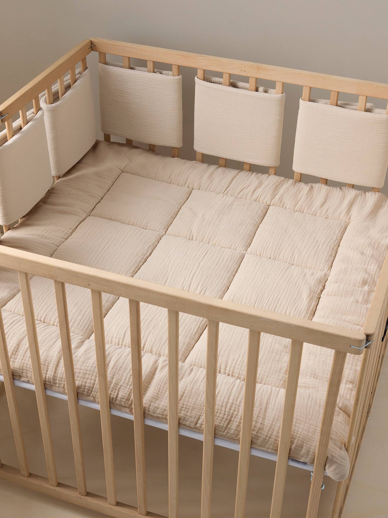 Vertbaudet Baby Bettumrandung Taupe Einheitsgröße