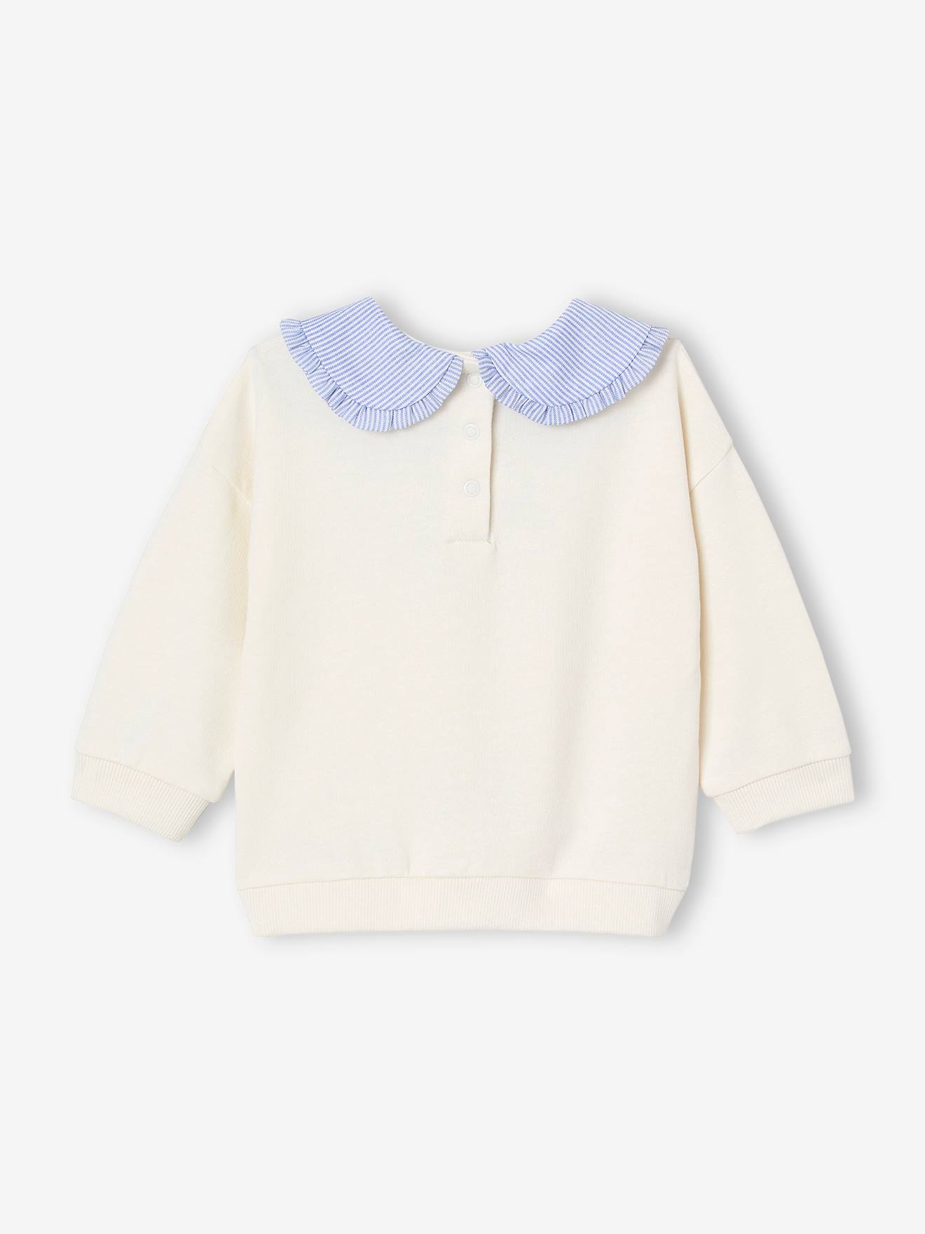 Thumbnail - Baby Sweatshirt mit Bubikragen und Recycling-Polyester