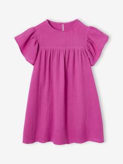 Maedchenkleidung-Kurzärmeliges Mädchen Kleid