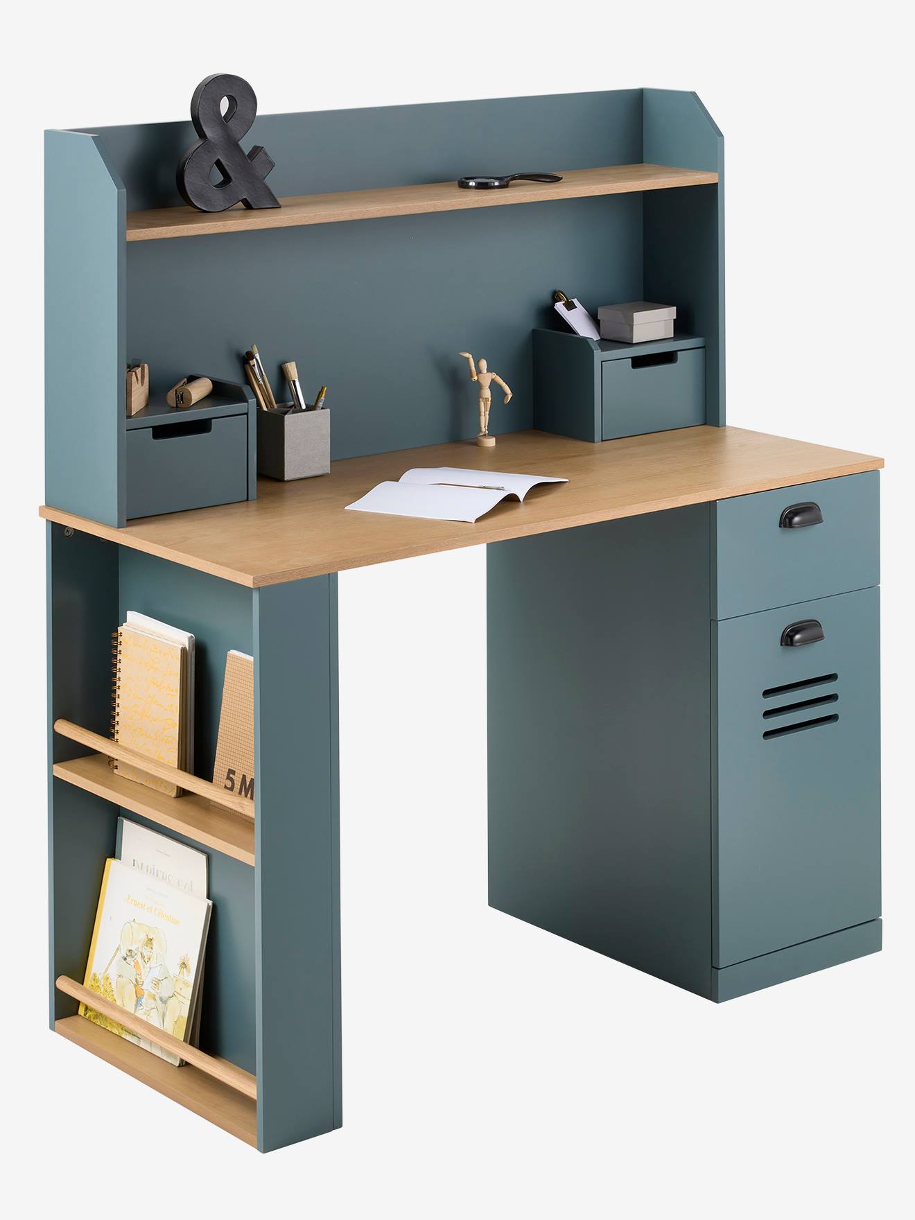 Thumbnail - Kinderschreibtisch mit Aufbewahrung MISTRAL