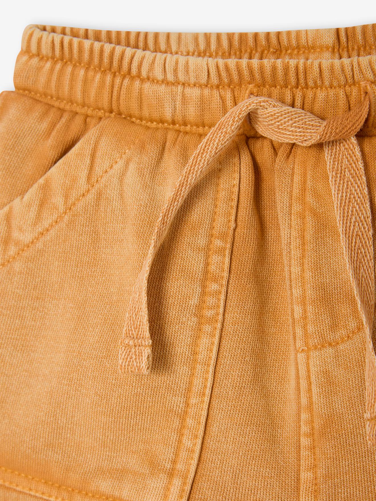 Thumbnail - Baby Sweatshorts in Vintage-Optik ocker