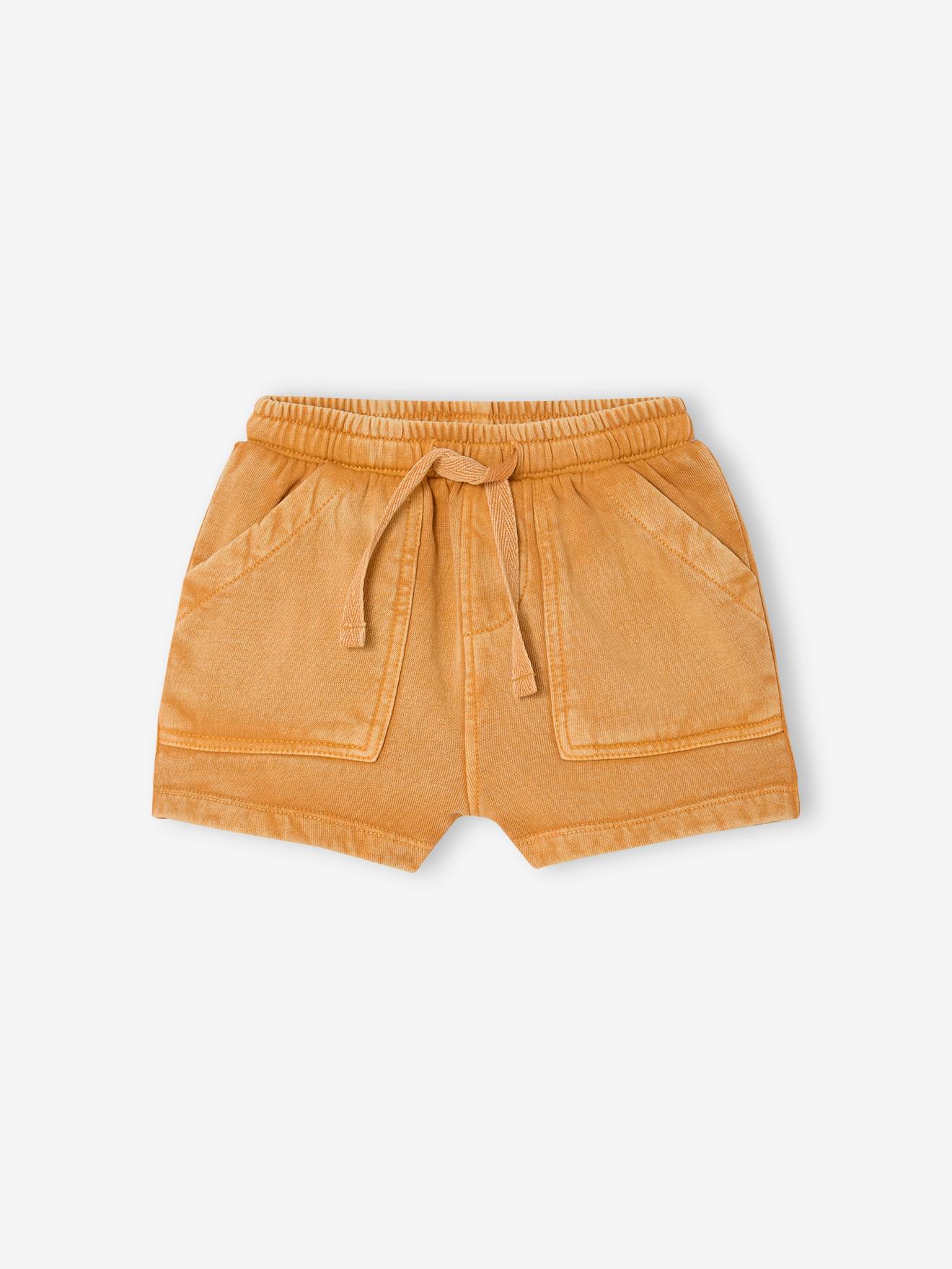 Baby Sweatshorts in Vintage-Optik ocker Gr. 71 von vertbaudet