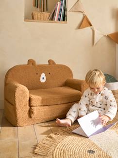 Kinderzimmer-Kindermöbel-Kinderzimmer Klappsofa TEDDY, Schaumstoff und Teddyfleece