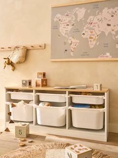 vertbaudet Kinderzimmer Regal, 9 Fächer in weiß/natur
