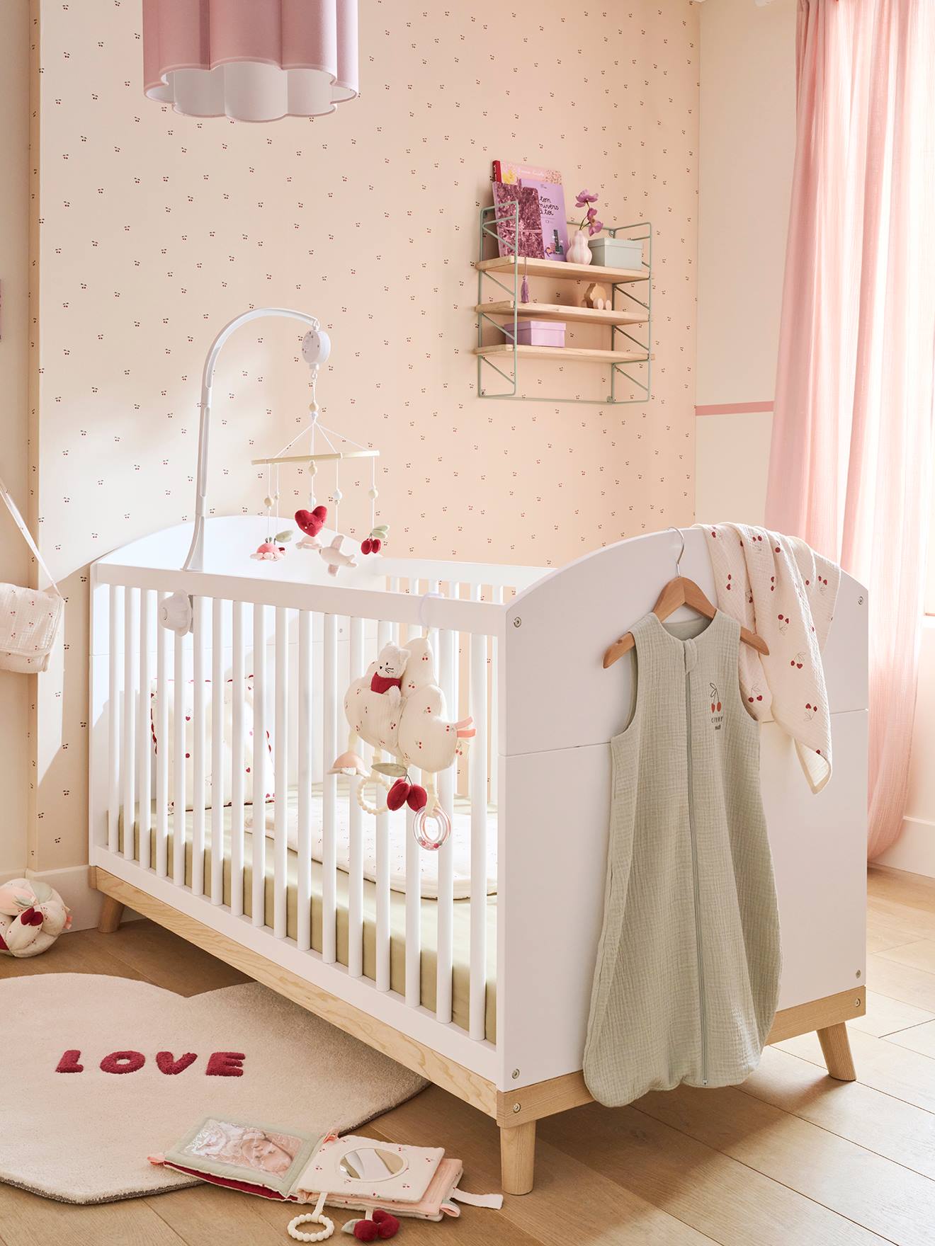Mitwachsendes Babybett KONFETTI 70 x 140 cm