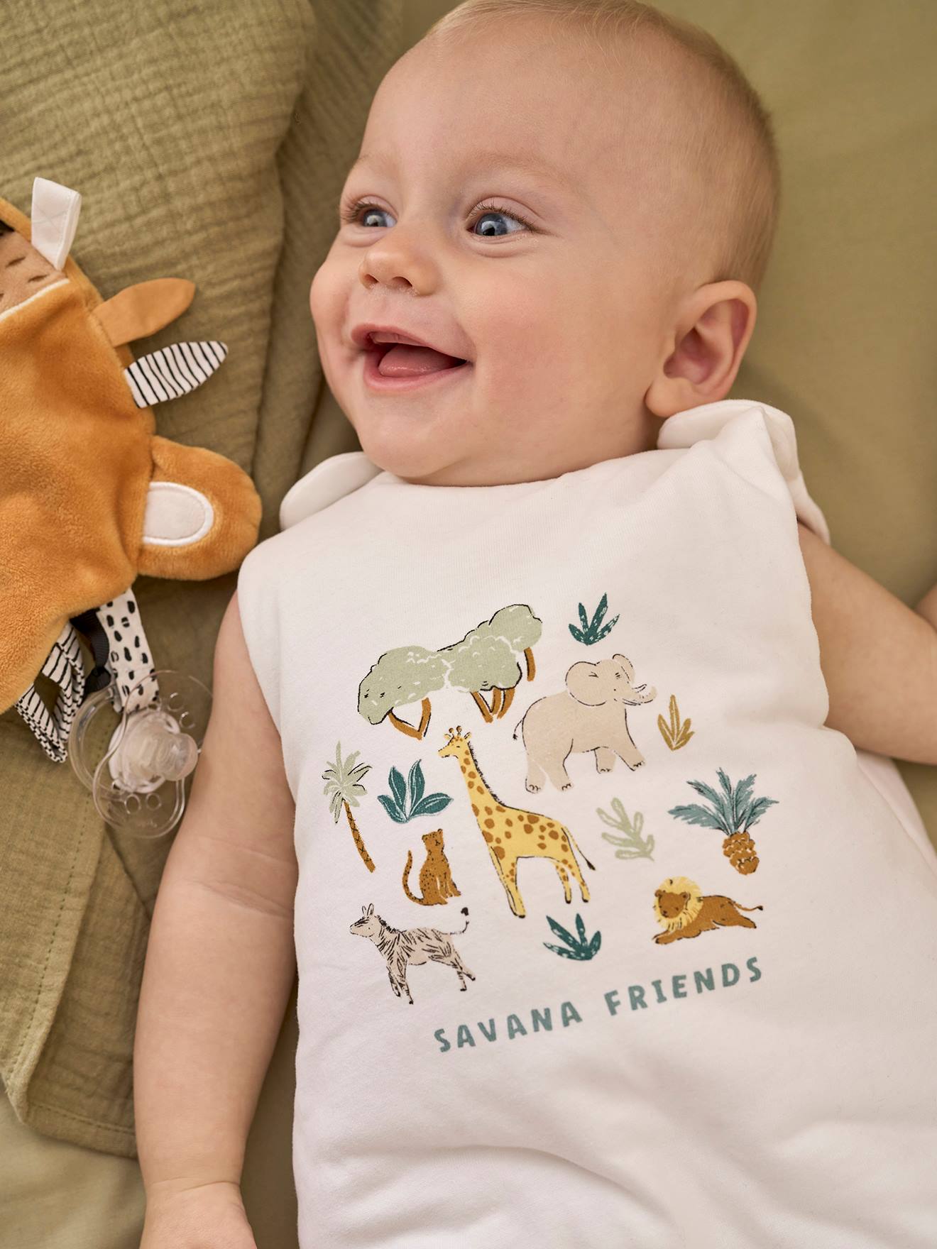 Ärmelloser Baby Schlafsack SAVANNE TOG 2