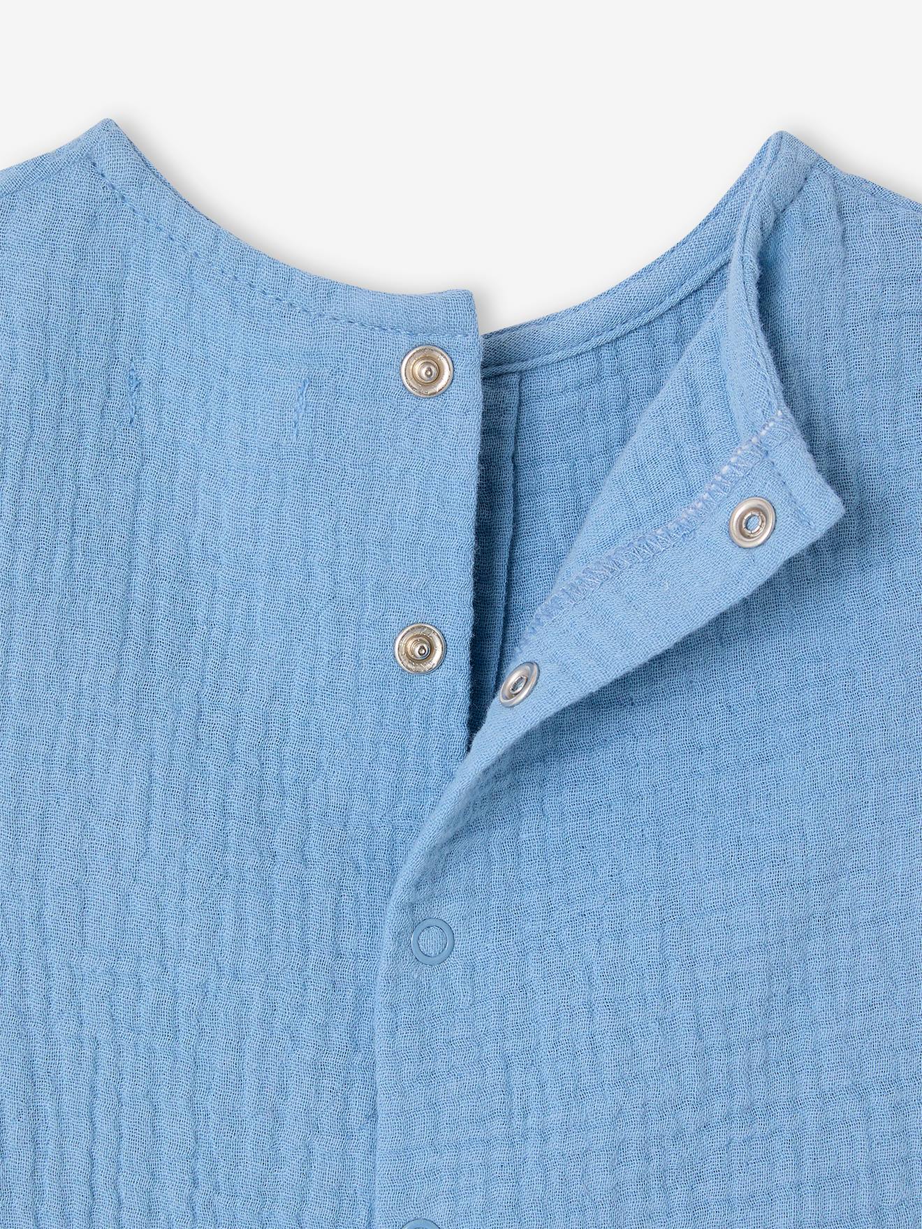 Thumbnail - Bio-Kollektion: Baby Hemdbluse aus Musselin