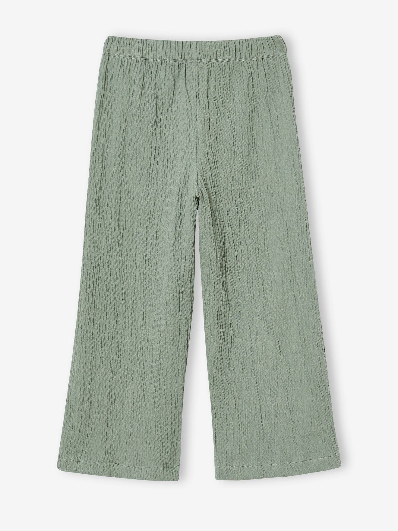 Thumbnail - Weite Mädchen Stretch-Hose salbei