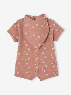 Babymode-Baby-Set: Overall & Halstuch aus Waffelpikee Oeko-Tex