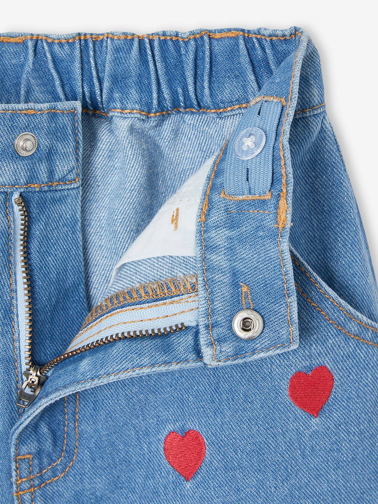 Thumbnail - Mädchen Jeansshorts mit Herzen mittel
