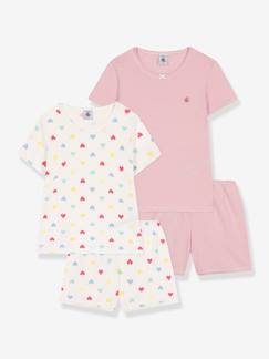 Maedchenkleidung-Schlafanzüge & Nachthemden-2er-Pack Mädchen Sommer-Schlafanzüge PETIT BATEAU