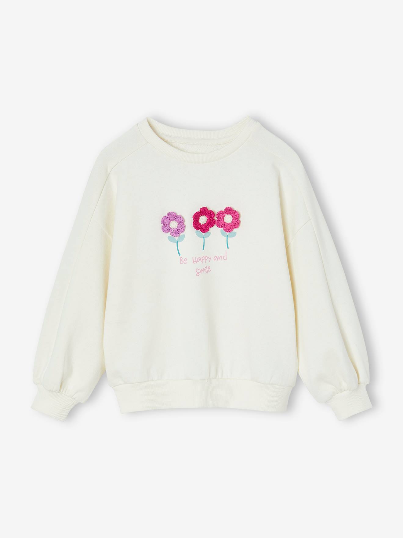 Thumbnail - Mädchen Sweatshirt mit Recycling-Polyester