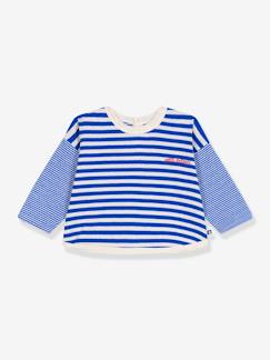 Babymode-Shirts & Rollkragenpullover-Baby Ringelshirt aus Baumwolle PETIT BATEAU