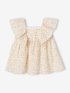 Babymode-Festliches Mädchen Baby Blumenkleid mit Schmetterlingsärmeln