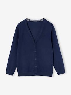 Jungenkleidung-Pullover, Strickjacken, Sweatshirts-Jungen Cardigan mit V-Ausschnitt BASIC