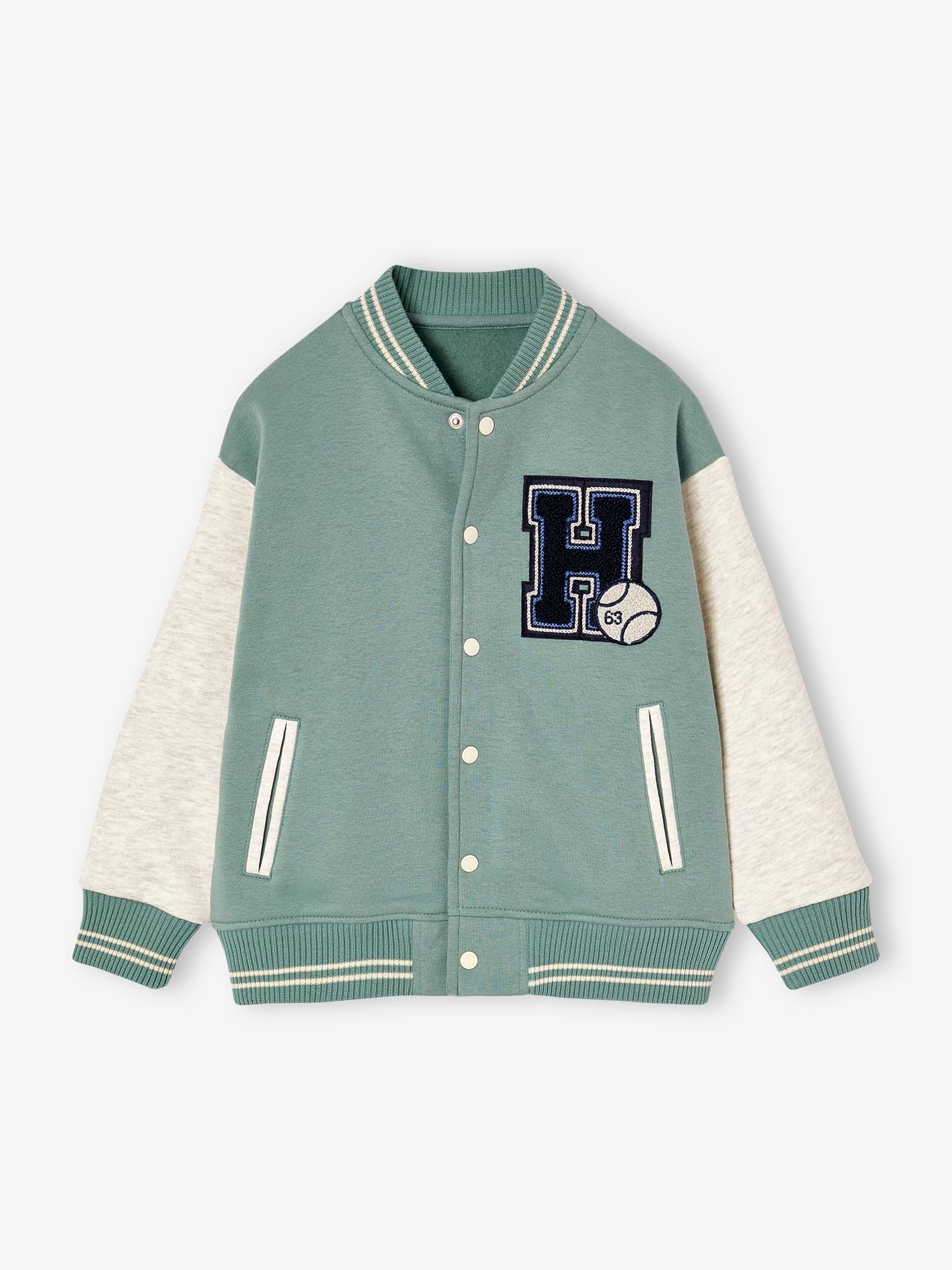 Thumbnail - College-Sweatjacke mit Aufnäher Jungen