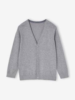 Jungenkleidung-Pullover, Strickjacken, Sweatshirts-Jungen Cardigan mit V-Ausschnitt BASIC