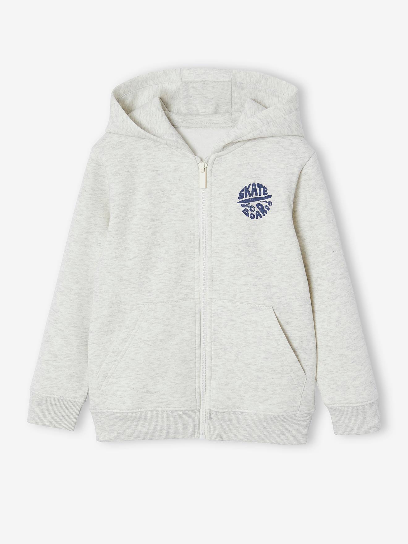 Jungen Kapuzensweatjacke BASIC mit Recycling-Polyester